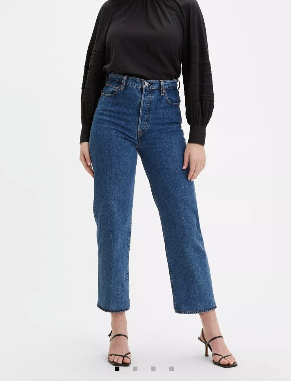 Levi's Ankle Straight-Leg Dark Blue Women's Jeans